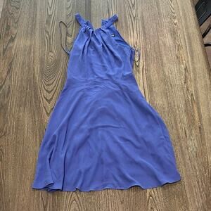 Espress Women’s Fit & Flare Halter Dress Sleeveless Periwinkle Blue Size 4